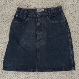 Vintage Calvin Klein Black Denim Skirt
